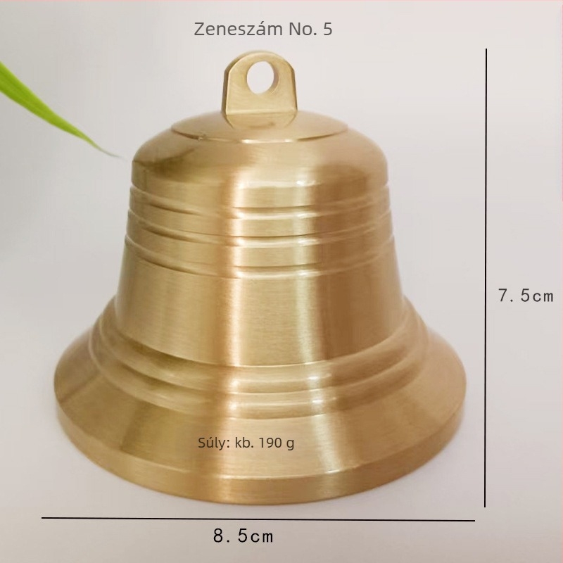 Rézharang – kínai stílusú fém dísz, irodai/templomi/hotelek dekorációhoz, PP zacskóba csomagolva