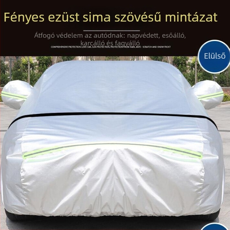Univerzális autóvédő pamut-velúr anyagból, telepítés támogatott