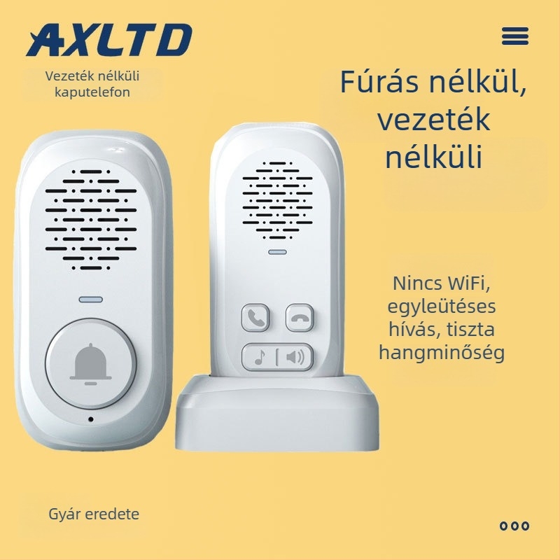 Vezeték nélküli hangalapú kaputelefon villa számára, kétirányú interkom, S1, 3.7V, 4 csengőhang, 0.5W