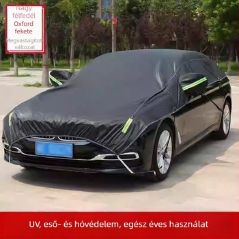 Autó napvédő félfedél – előre szélvédőre, napsütés elleni védelem és hőszigetelés, eső és hó elleni védőfedél