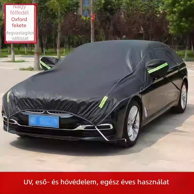 Autó napvédő félfedél – előre szélvédőre, napsütés elleni védelem és hőszigetelés, eső és hó elleni védőfedél