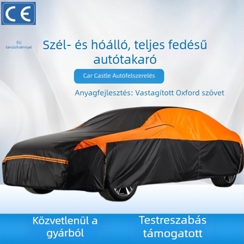Univerzális négy évszakos autóvédő ponyva, vastag pamut bélésével, vízálló, jégeső elleni védelem, UV védelem