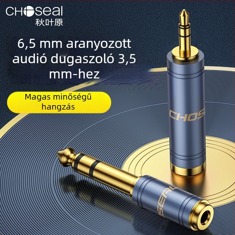 Choseal/Akihabara audió adapter, 3,5 mm-ról 6,5 mm-re, sztereó csatlakozó