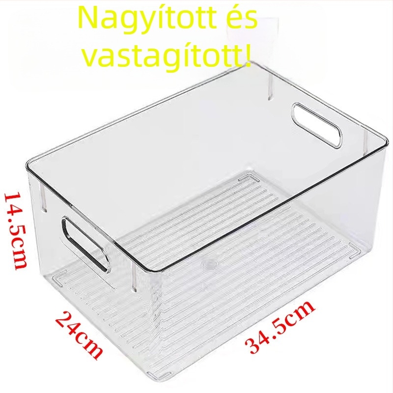 Asztali tároló doboz PET, 12L, fedél nélküli, nappaliba, hálószobába és dolgozószobába