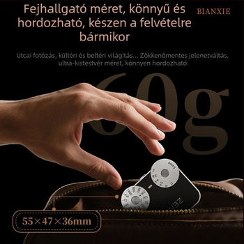 Kameravaku ZA12, dupla tekerőgombos, retro design, fém ház, ID-fotókhoz