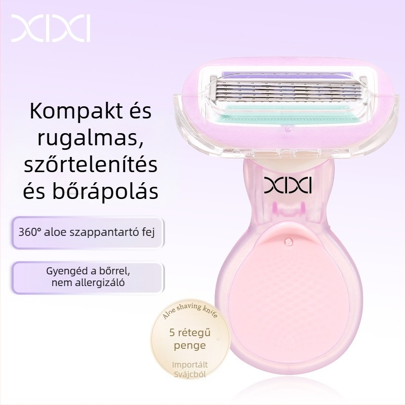 Xixi Aloe borotva nőknek, 5 pengével és szappanfejjel
