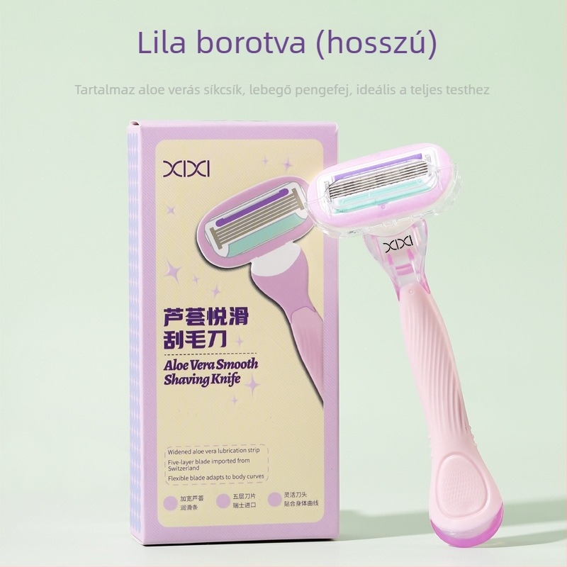 Xixi Aloe borotva nőknek, 5 pengével és szappanfejjel