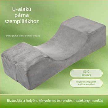 Memóriahabos U-alakú párna szempillák szakembereinek - levehető, mosható huzat, nyak támasz