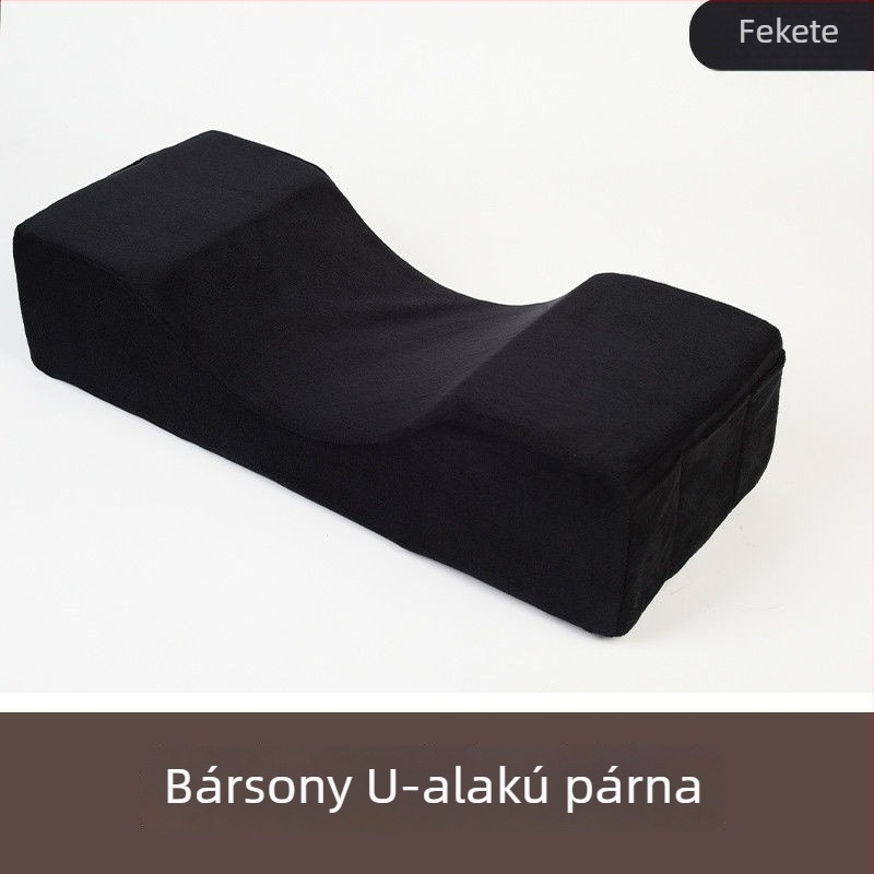 Memóriahabos U-alakú párna szempillák szakembereinek - levehető, mosható huzat, nyak támasz