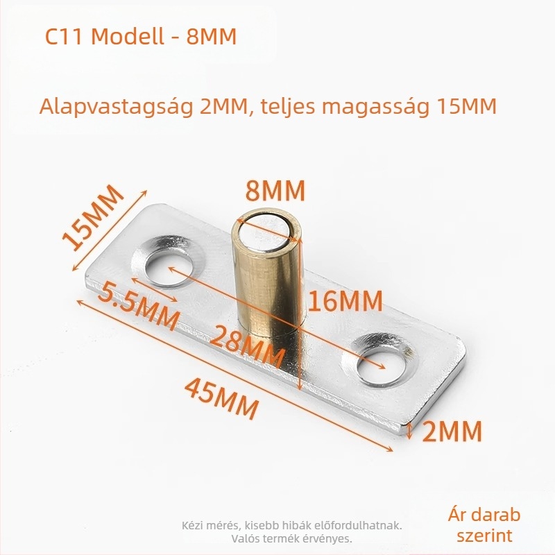Csúszóajtó pozicionáló, rozsdamentes acélból (Modell ZH-MMDWQ-01, Shouli)