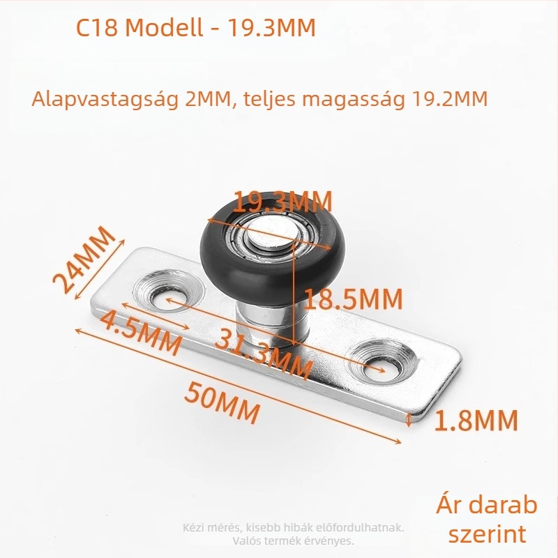 Csúszóajtó pozicionáló, rozsdamentes acélból (Modell ZH-MMDWQ-01, Shouli)