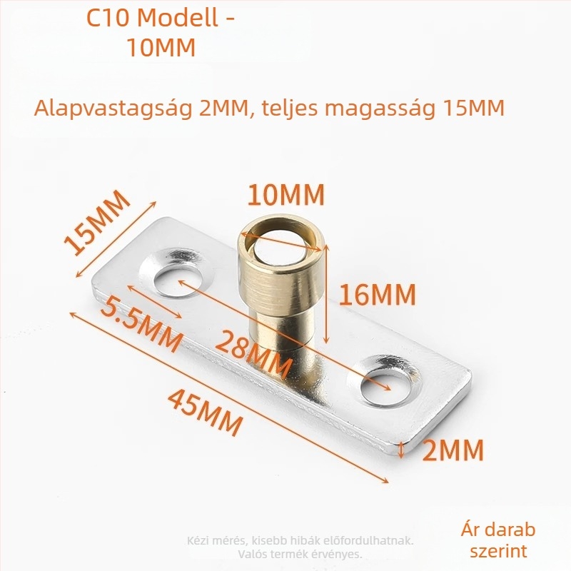 Csúszóajtó pozicionáló, rozsdamentes acélból (Modell ZH-MMDWQ-01, Shouli)