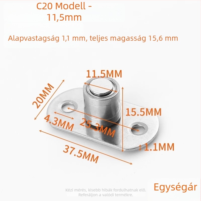 Csúszóajtó pozicionáló, rozsdamentes acélból (Modell ZH-MMDWQ-01, Shouli)