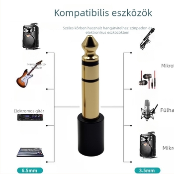 6,5mm–3,5mm audio adapter – Zhongyitong, audio és video csatlakozók, működési hőmérséklet -20–60°C, Nincs tanúsítvány