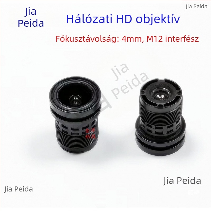 Ipari objektív kamerákhoz, 4 mm fókusztávolság, infravörös StarLight, M12 csatlakozó