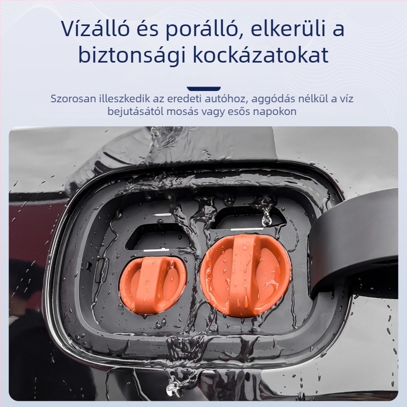 Elektromos jármű töltőportvédő sapka — szilikon, mágneses záródás, por- és vízálló
