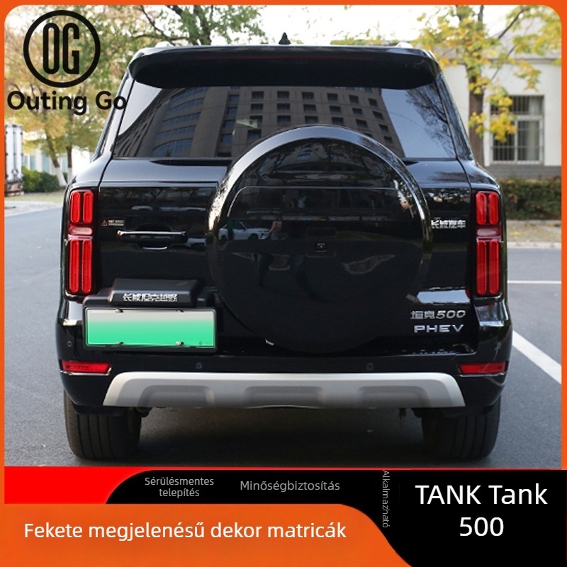 Króm bevonatú ablakdíszítő keret és grillező készlet Tank 500-hoz (2022–2026) – ABS anyag, autómodell