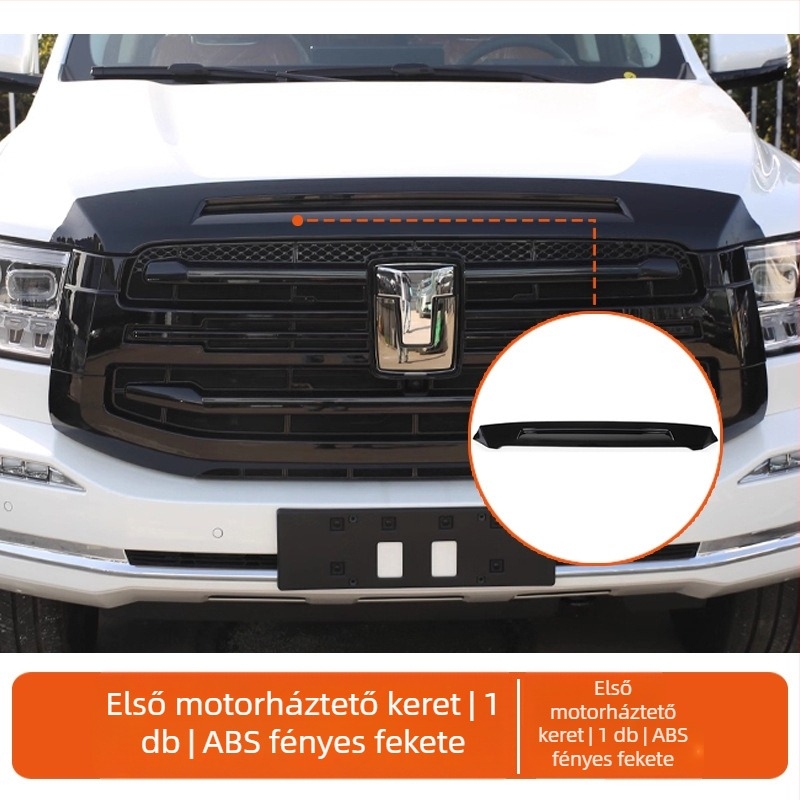 Króm bevonatú ablakdíszítő keret és grillező készlet Tank 500-hoz (2022–2026) – ABS anyag, autómodell