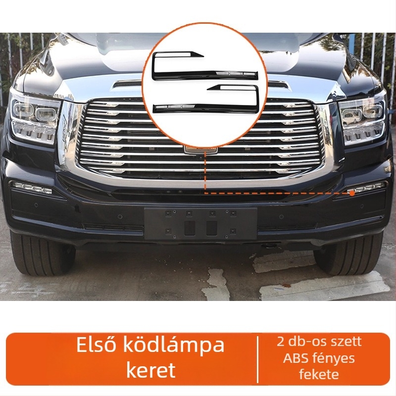 Króm bevonatú ablakdíszítő keret és grillező készlet Tank 500-hoz (2022–2026) – ABS anyag, autómodell