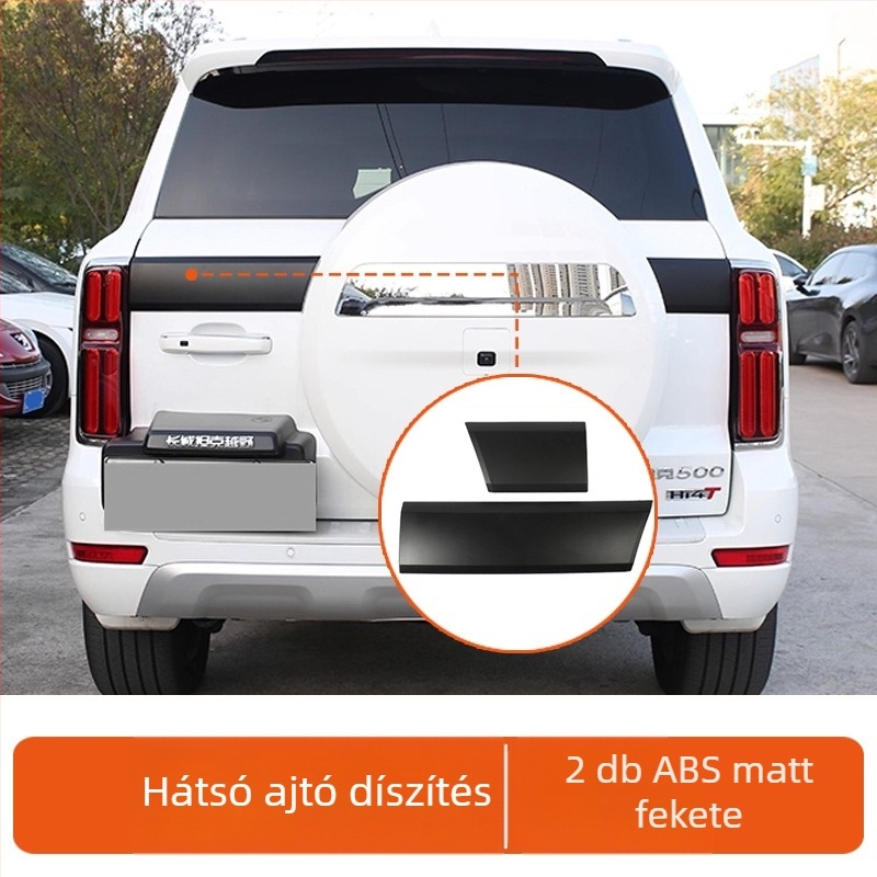 Króm bevonatú ablakdíszítő keret és grillező készlet Tank 500-hoz (2022–2026) – ABS anyag, autómodell