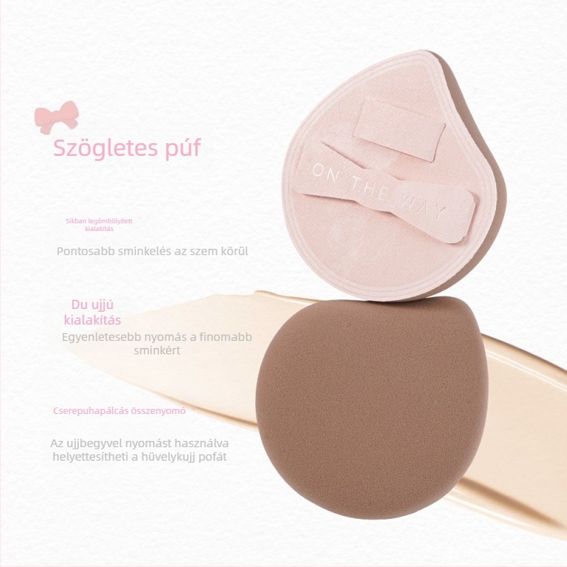 OTW púder puff, hidrofil poliuretán, csepp alakú, termékkód T0357/T0359, 1 csomag