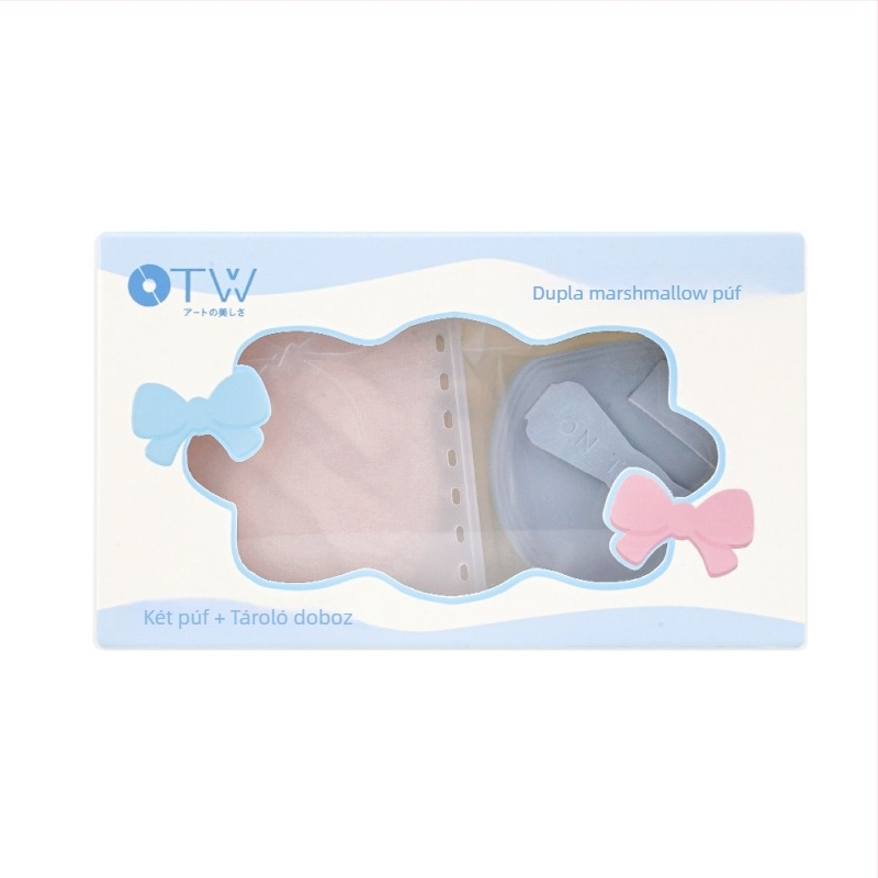 OTW púder puff, hidrofil poliuretán, csepp alakú, termékkód T0357/T0359, 1 csomag