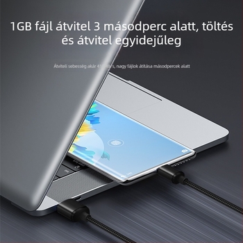 USB 3.2-től Type-C-ig adatkábel autóhoz és eszközökhöz, 60W gyorstöltés, 10 Gbps adatátvitel, alumínium ötvözet csatlakozó, nylon hálós kábel, 0,5–2 m hosszúságban, kompatibilis Type-C eszközökkel