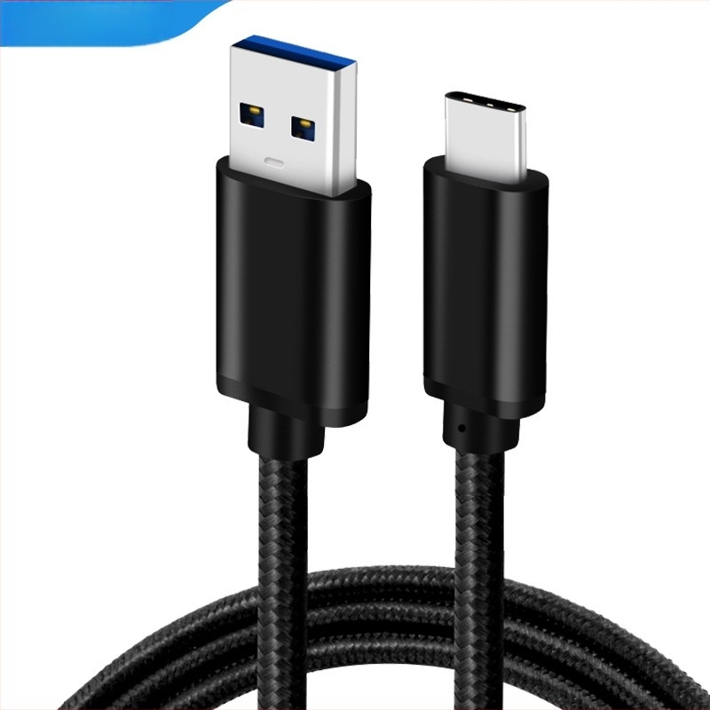 USB 3.2-től Type-C-ig adatkábel autóhoz és eszközökhöz, 60W gyorstöltés, 10 Gbps adatátvitel, alumínium ötvözet csatlakozó, nylon hálós kábel, 0,5–2 m hosszúságban, kompatibilis Type-C eszközökkel