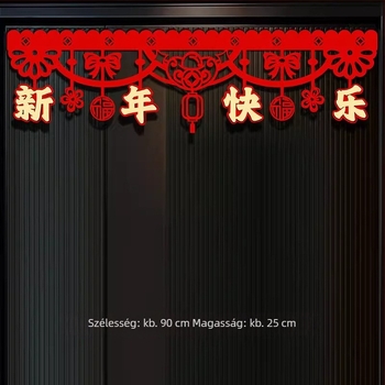 Év Lova tassel dekoráció a lakásba – flocked anyag, szalag, tavaszi fesztivál dekoráció