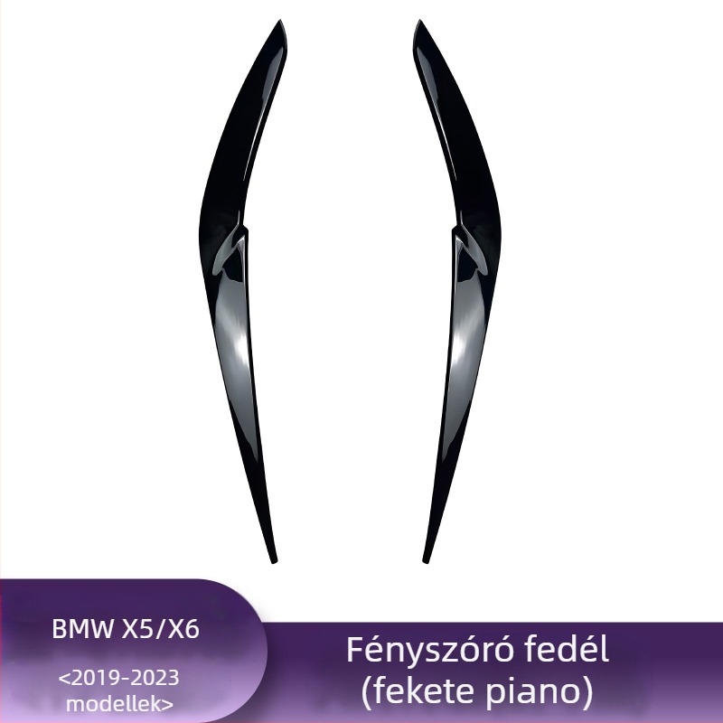 BMW fényszóró szemöldök díszléc X1, i3, X3F, X4, X5, X6 modellekhez – karbon rost mintás felület