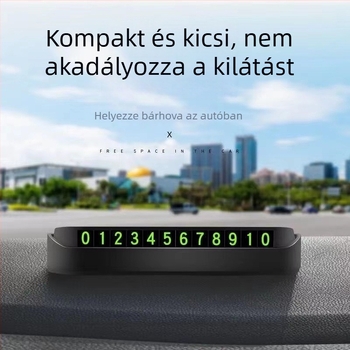 Műanyag autó belső dekoráció – rendszám-dísz, modell 5528, logóval testreszabható