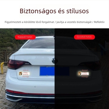 Autó karosszéria matricák szöveges mintával, műanyag anyag, rögzítés szívócsővel, márka Extremely Sharp