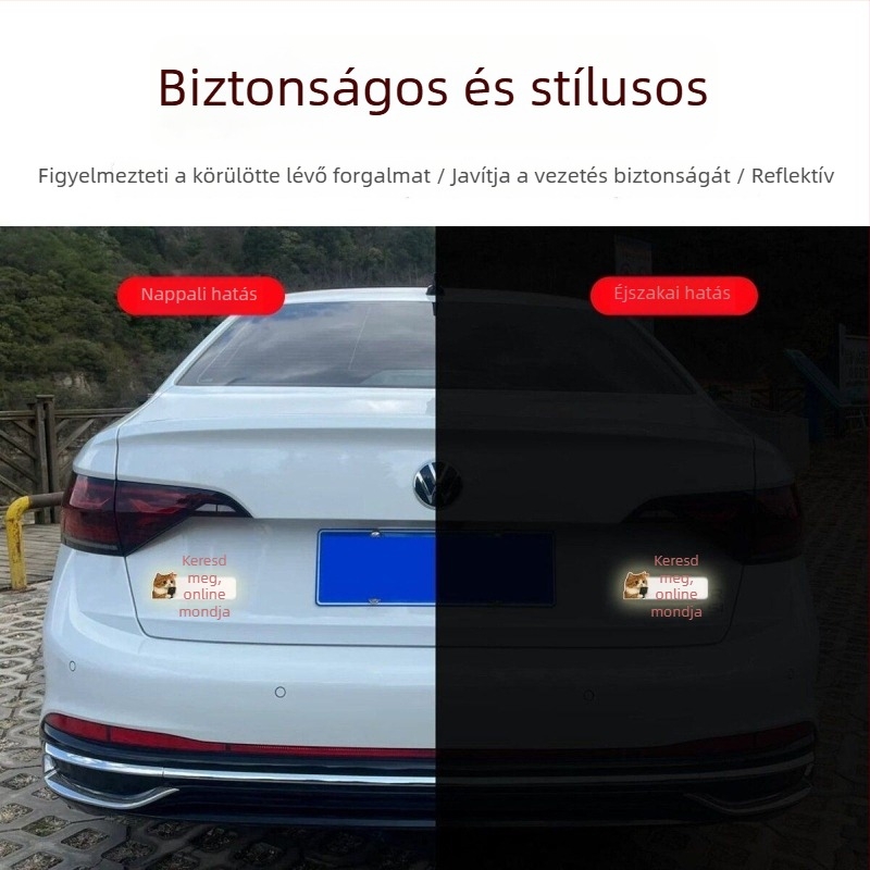 Autó karosszéria matricák szöveges mintával, műanyag anyag, rögzítés szívócsővel, márka Extremely Sharp