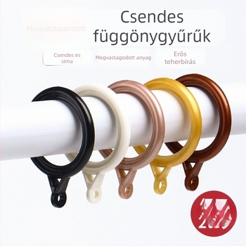 Függönygyűrű – műanyag, modern egyszerű stílus, karnis kiegészítő (Anyag: műanyag; Kategória: függönygyűrű; Stílus: Modern egyszerű; Testreszabható: Nem)