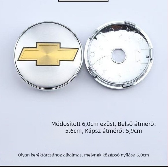 VW hub középtárcsa szelep sapka – ABS + alumínium, Kompatibilis az összes Volkswagen modellhez, Eredet: Kína, Testreszabás nélkül