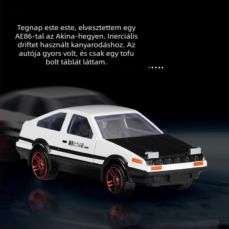 Ae86 drift autó középkonzol díszítőelem dinamikus forgással, rajzfilmszerű stílus, ötvözet, egyszerű dizájn, dekoráció, Walker márka