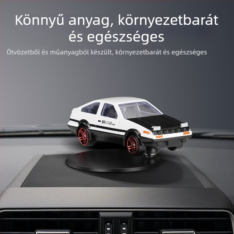Ae86 drift autó középkonzol díszítőelem dinamikus forgással, rajzfilmszerű stílus, ötvözet, egyszerű dizájn, dekoráció, Walker márka