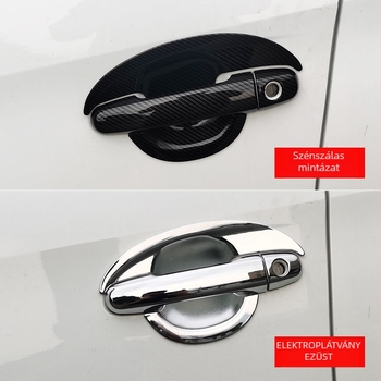 Vios FS külső ajtó kilincs (door bowl) – ABS elektroplatolt felület, karbonmintás textúra, Termék kód: Vios Door Bowl, Márka: Just Right