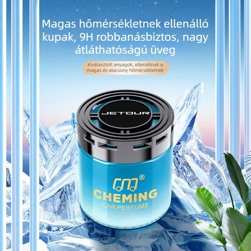 Car Chirping Gardenia autó illatosító dekoráció a középkonzolhoz – üveges illatosító tartó, 100–200 ml, tartós illat