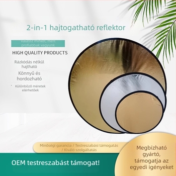Két az egyben hordozható reflektor és keying panel fotózásra és élő közvetítéshez — 350 g, kiváló minőségű anyag