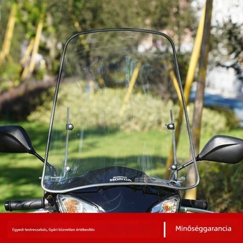 Szélvédővédő elektromos robogóhoz, PC anyag, logónyomtatás