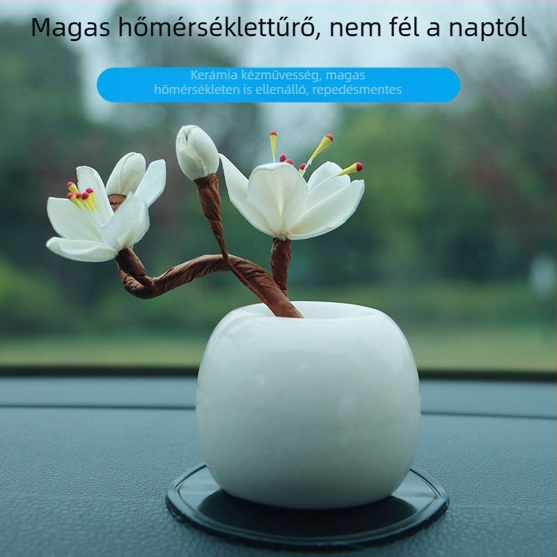 Kerámiából készült aromaterápiás dísz az autó belső terébe, modern stílus, gyümölcs alakú megjelenés
