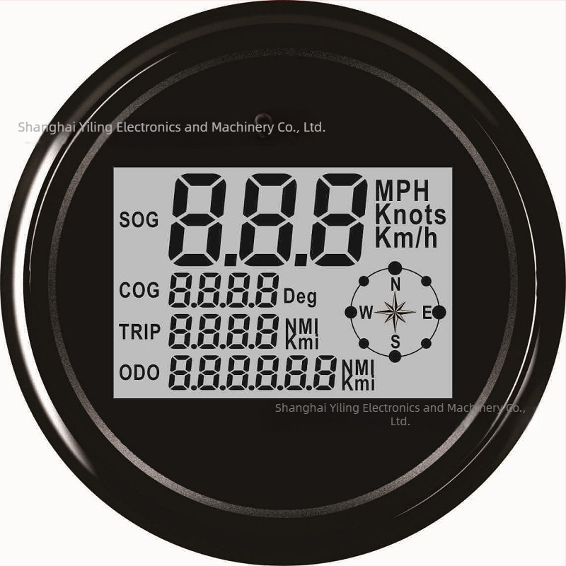 LED kijelzős GPS sebességmérő autókhoz és motorkerékpárokhoz, 9–32V, rozsdamentes acél + műanyag, univerzális