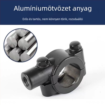 Alumíniumötvözet tükrötartó 1,25-ös menetes alappal motorokhoz és robogókhoz