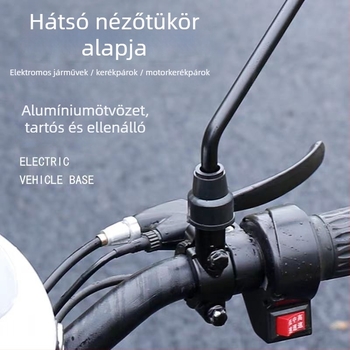 Alumíniumötvözet tükrötartó 1,25-ös menetes alappal motorokhoz és robogókhoz