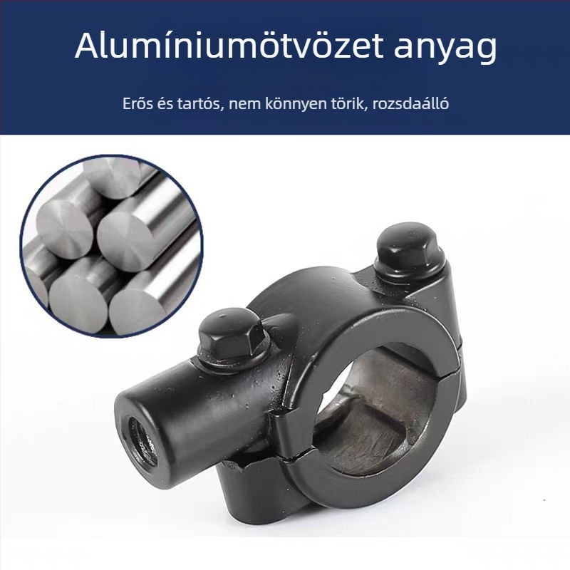 Alumíniumötvözet tükrötartó 1,25-ös menetes alappal motorokhoz és robogókhoz