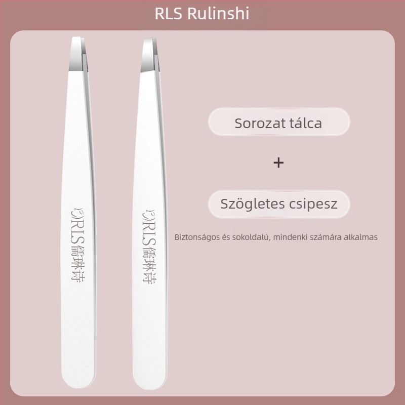 Ru Lin Poetry Rozsdamentes acél szemöldökcsipesz – többfunkciós, nagy precíziós eszközök készlet