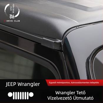Wrangler tető esővédő (akril; ragasztóval történő felhelyezés; 2018-2021; AT)
