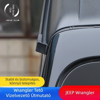 Wrangler tető esővédő (akril; ragasztóval történő felhelyezés; 2018-2021; AT)