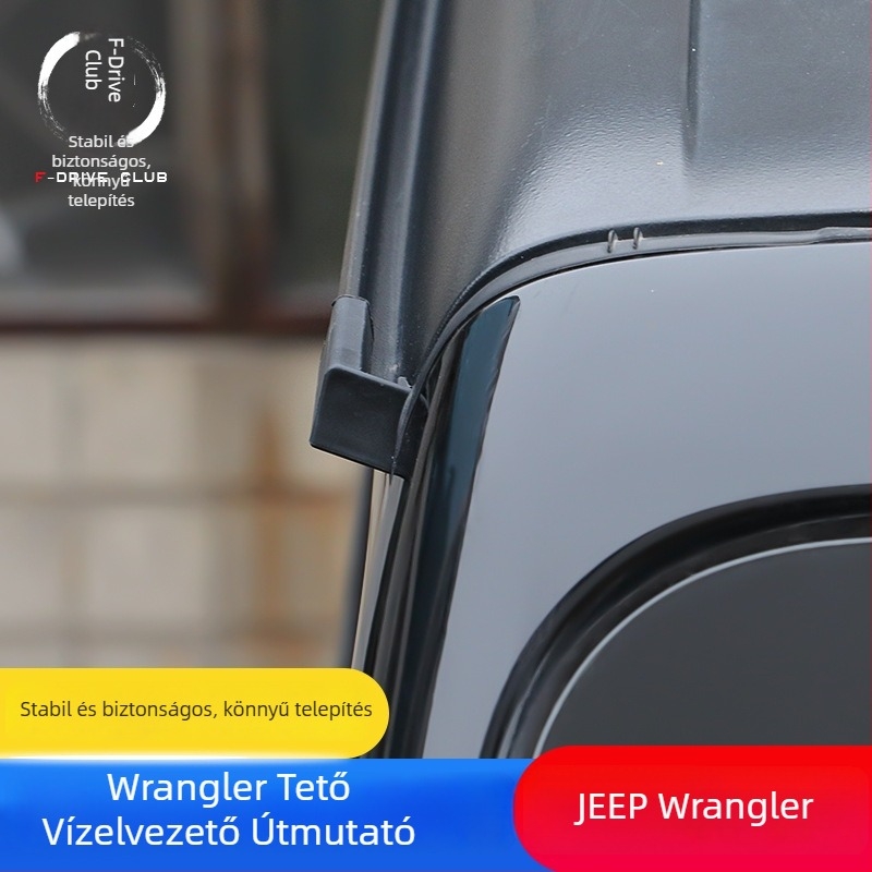 Wrangler tető esővédő (akril; ragasztóval történő felhelyezés; 2018-2021; AT)
